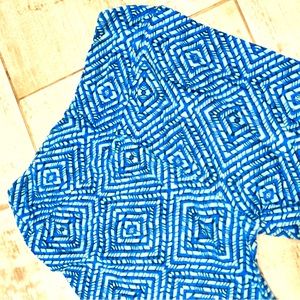 LuLaRoe leggings OS, blue patterned